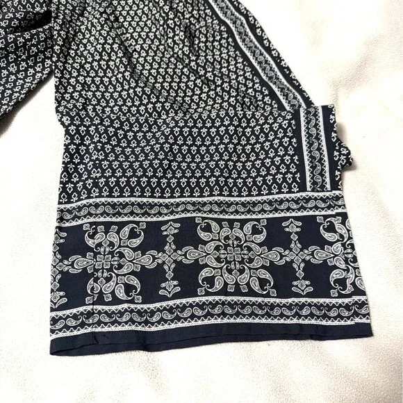 Sophie Max Womens Black & White Printed Pants Size M - Picture 4 of 7